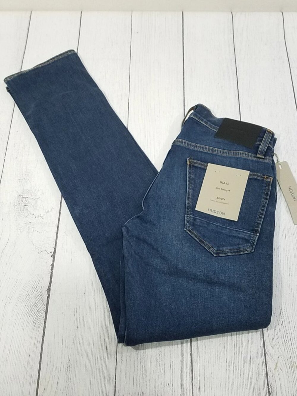 Hudson Blake Slim Straight Jeans Mens Size 28 28x32